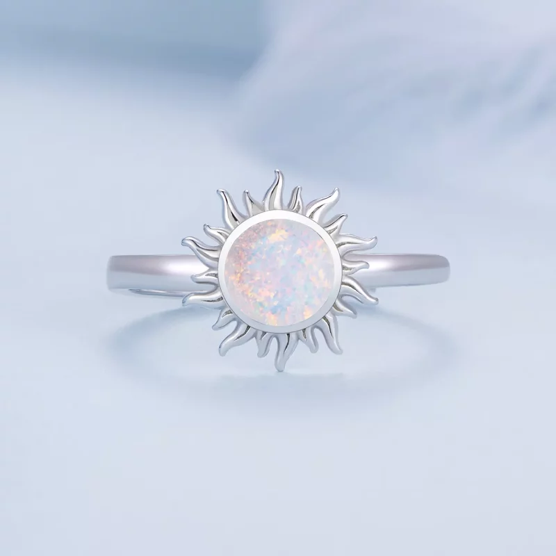(afbeelding voor) Pandora-stijl Opal Zon Ring - BSR398 - Bekijken 3