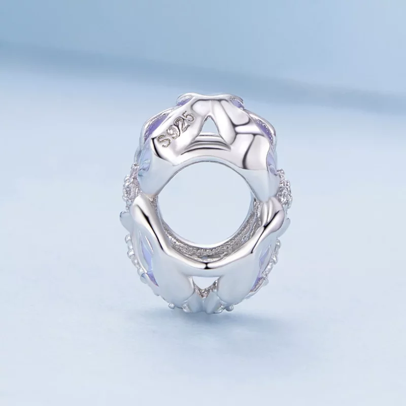 (afbeelding voor) Pandora Stijl Paars Bloembedel - BSC890 - Bekijken 3