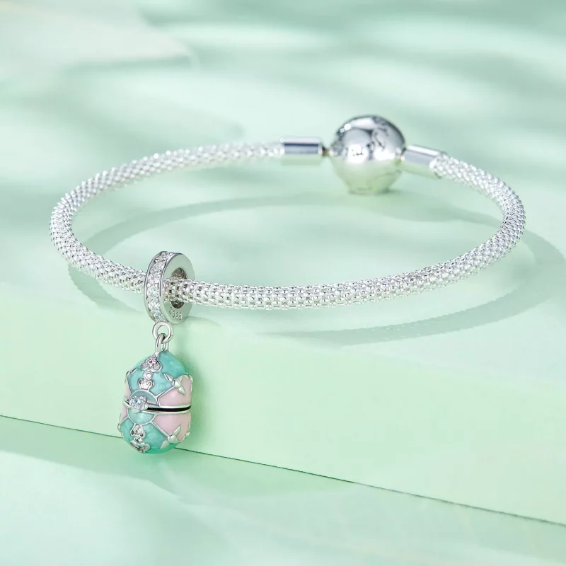 (afbeelding voor) Pandora Stijl Paasei Hanger - BSC779 - Bekijken 4