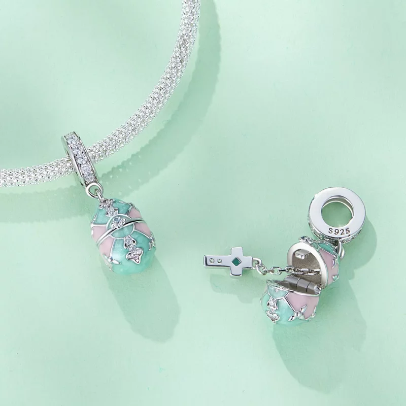 (afbeelding voor) Pandora Stijl Paasei Hanger - BSC779 - Bekijken 5