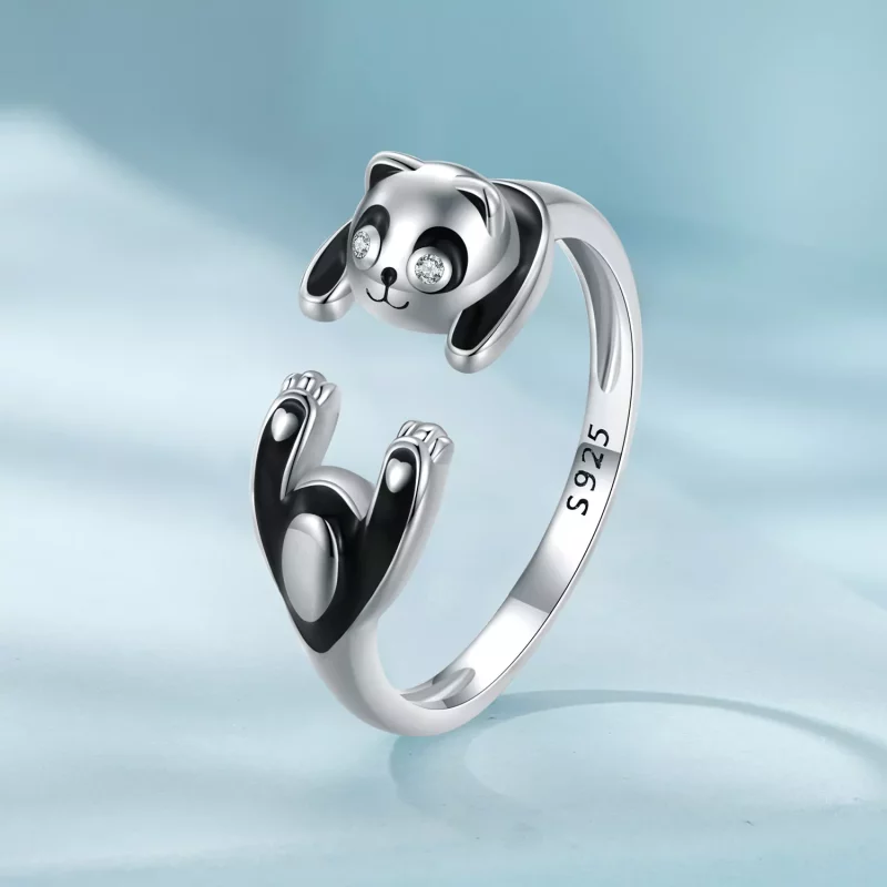 (afbeelding voor) Pandora-stijl Panda Ring - SCR969-E - Bekijken 2