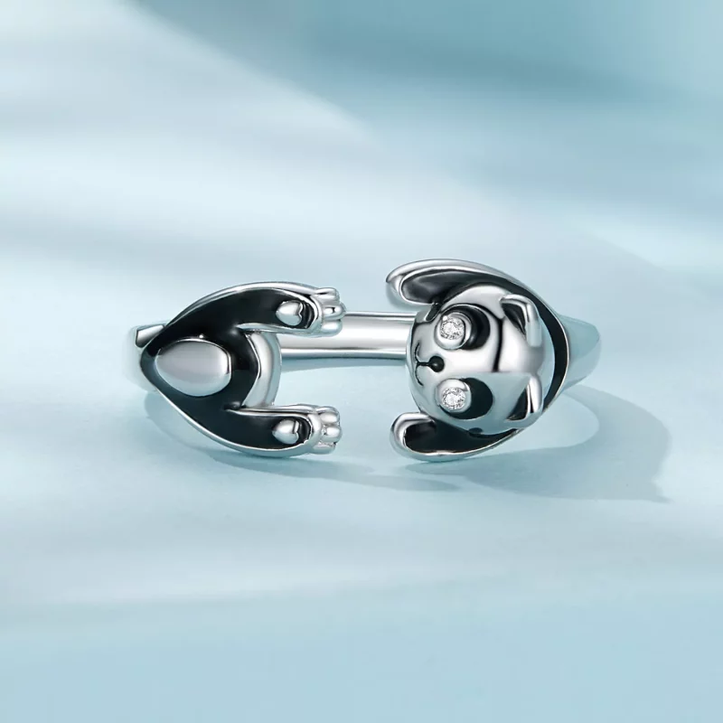 (afbeelding voor) Pandora-stijl Panda Ring - SCR969-E - Bekijken 3