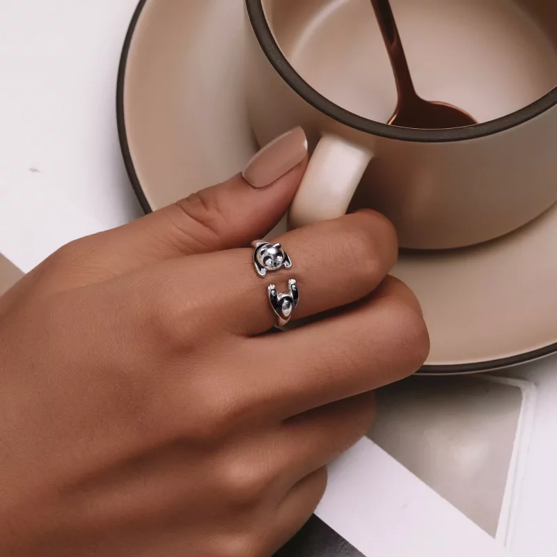 (afbeelding voor) Pandora-stijl Panda Ring - SCR969-E - Bekijken 5