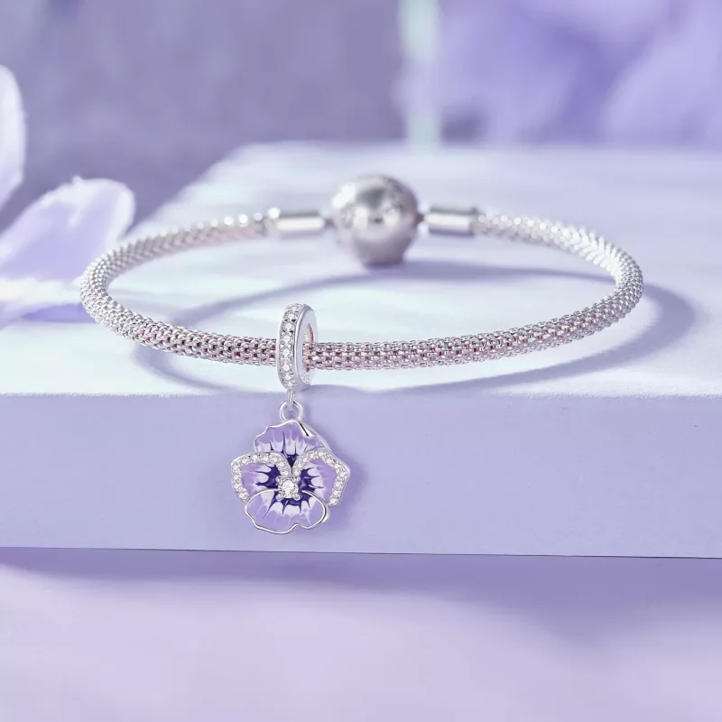 (afbeelding voor) Pandora stijl Pansy Hanger - SCC2583 - Bekijken 5