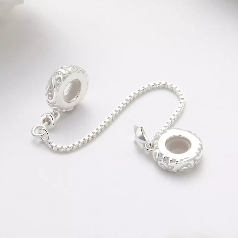 (afbeelding voor) Pandora Stijl Patroon Veilige Ketting - SCC2620 - Bekijken 2