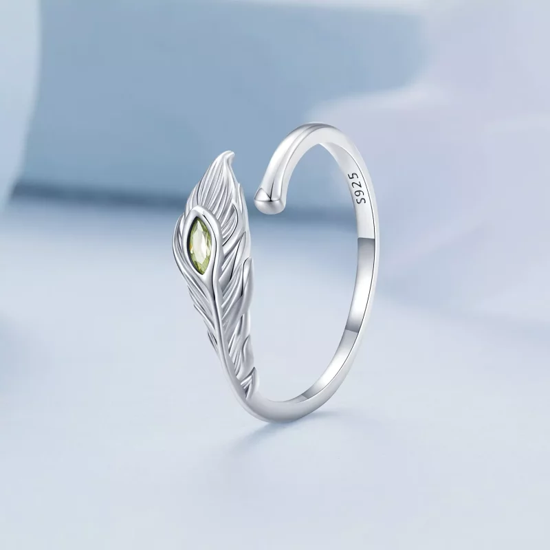(afbeelding voor) Pandora Stijl Pauwenveren Open Ring - BSR424 - Bekijken 2