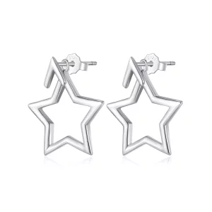 (afbeelding voor) Pandora-stijl Pentagram Studs Oorbellen - BSE901