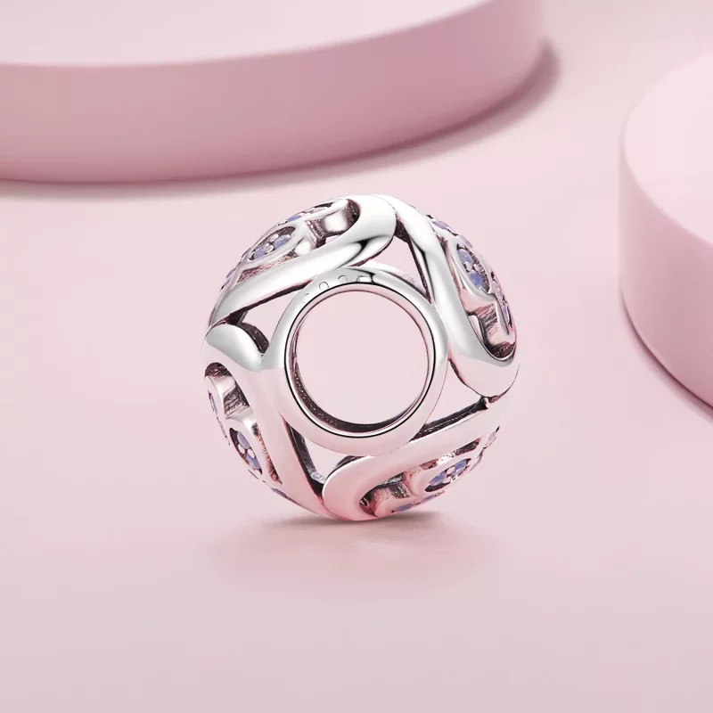 (afbeelding voor) Pandora Stijl Pootafdruk Bedel - SCC2578 - Bekijken 3