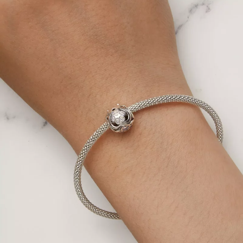 (afbeelding voor) Pandora Stijl Pootafdruk Bedel - SCC2578 - Bekijken 7