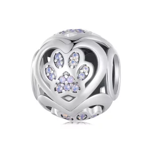 Pandora Stijl Pootafdruk Bedel - SCC2578 (afbeelding voor) Pandora Stijl Pootafdruk Bedel - SCC2578