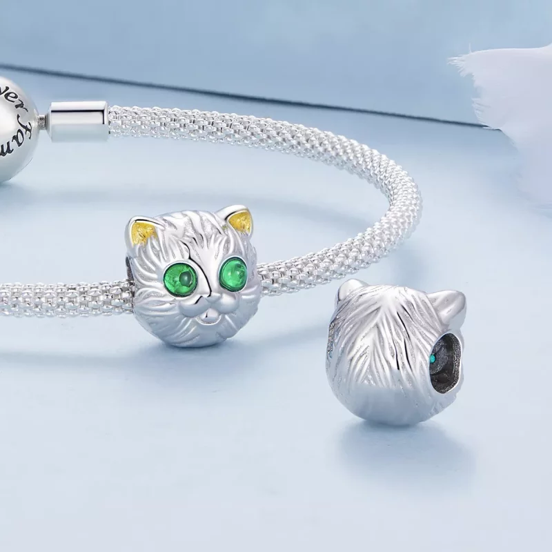(afbeelding voor) Pandora Stijl Prachtige Kattenbedel - BSC834 - Bekijken 4