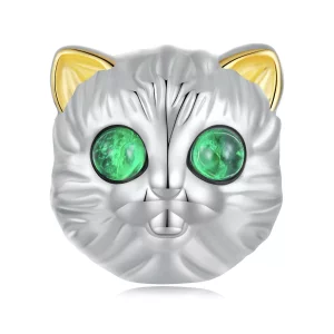 Pandora Stijl Prachtige Kattenbedel - BSC834 (afbeelding voor) Pandora Stijl Prachtige Kattenbedel - BSC834