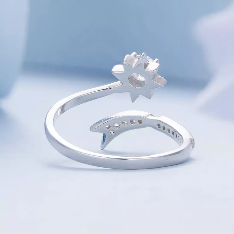 (afbeelding voor) Pandora-stijl Prachtige Meteor Openingsring - BSR413 - Bekijken 4