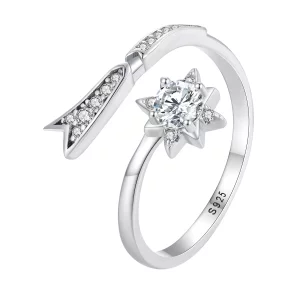 (afbeelding voor) Pandora-stijl Prachtige Meteor Openingsring - BSR413