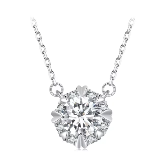 (afbeelding voor) Pandora Stijl Prachtige Moissanite Ketting (Eén Certificaat) - MSN011
