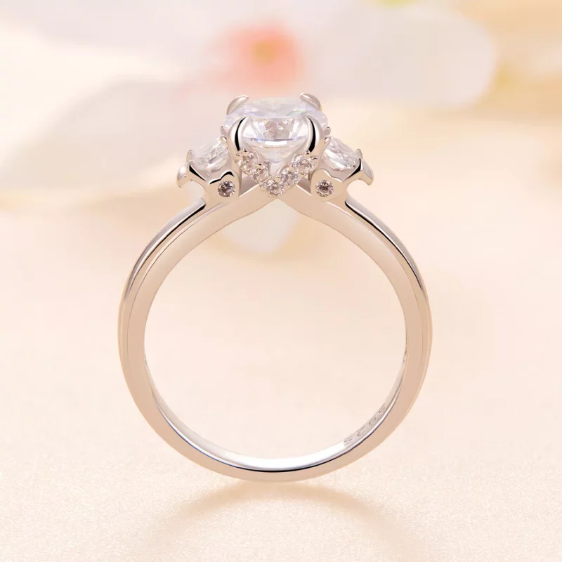 (afbeelding voor) Pandora Stijl Prachtige Moissanite Ring - MSR022 - Bekijken 4