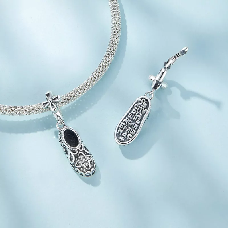 (afbeelding voor) Pandora Stijl Prachtige Patroon Schoenen Hanger - SCC2573 - Bekijken 5