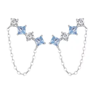(afbeelding voor) Pandora-stijl Prachtige Steen Stud Oorbellen - SCE1585