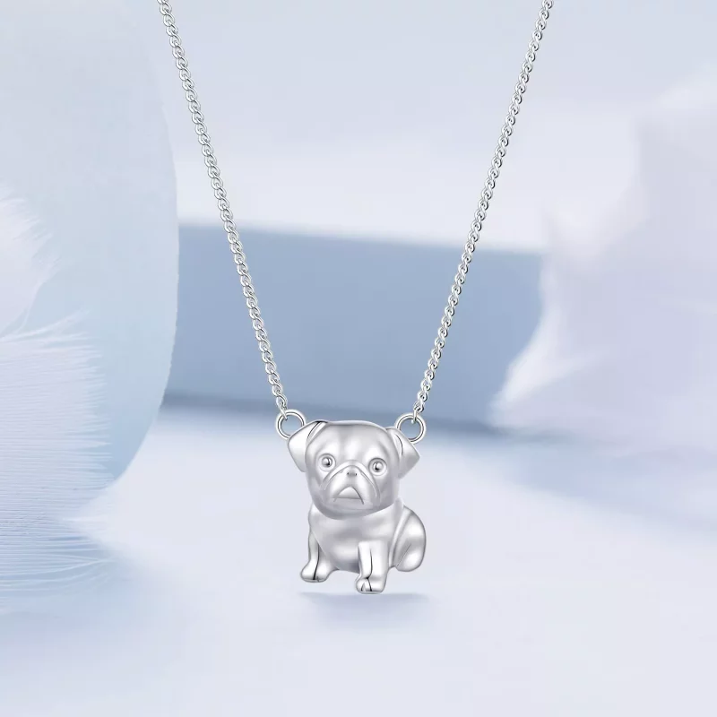 (afbeelding voor) Pandora stijl Pug Halsketting - BSN354 - Bekijken 3