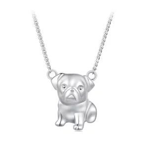 Pandora stijl Pug Halsketting - BSN354 (afbeelding voor) Pandora stijl Pug Halsketting - BSN354