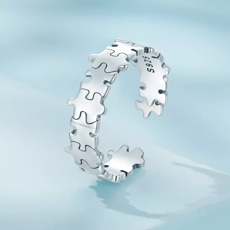 (afbeelding voor) Pandora Stijl Puzzelring - SCR925 - Bekijken 2