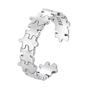 Pandora Stijl Puzzelring - SCR925 (afbeelding voor) Pandora Stijl Puzzelring - SCR925