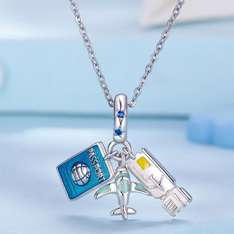 (afbeelding voor) Pandora-stijl Reisvliegtuig Hanger - SCC2479 - Bekijken 2