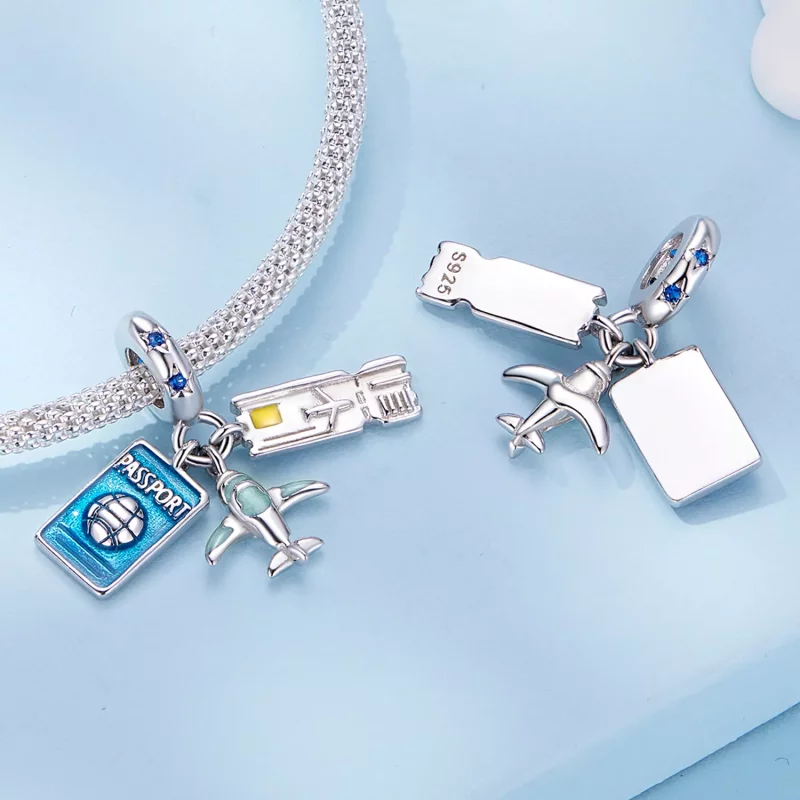 (afbeelding voor) Pandora-stijl Reisvliegtuig Hanger - SCC2479 - Bekijken 4