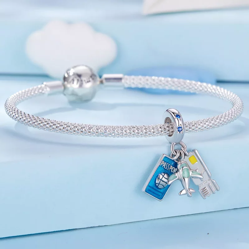 (afbeelding voor) Pandora-stijl Reisvliegtuig Hanger - SCC2479 - Bekijken 6