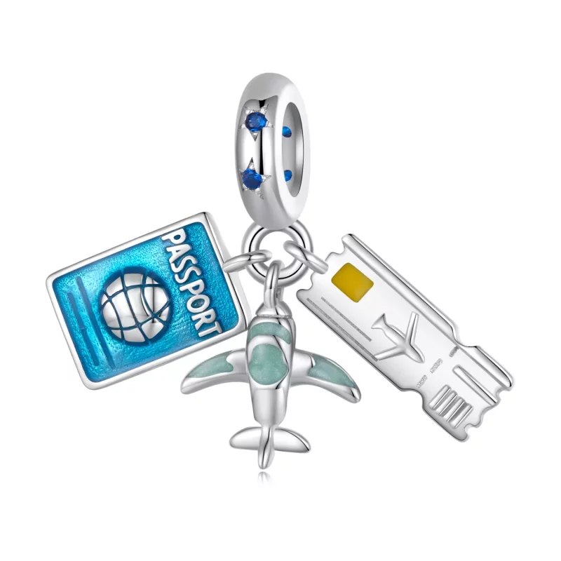 (afbeelding voor) Pandora-stijl Reisvliegtuig Hanger - SCC2479 - Bekijken 7