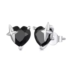 Pandora Stijl Retro Harten Oorstekers - SCE1654 (afbeelding voor) Pandora Stijl Retro Harten Oorstekers - SCE1654