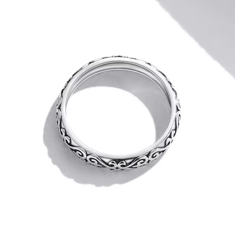 (afbeelding voor) Pandora Stijl Retro Ingedrukt Patroon Ring - SCR776 - Bekijken 3