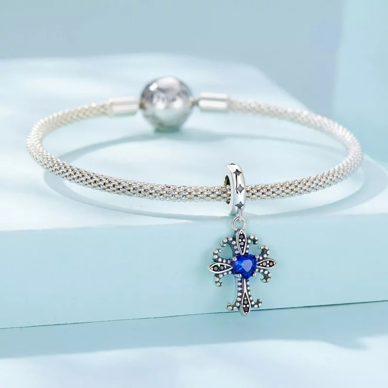 (afbeelding voor) Pandora Stijl Retro Kruis Hanger - SCC2643 - Bekijken 3