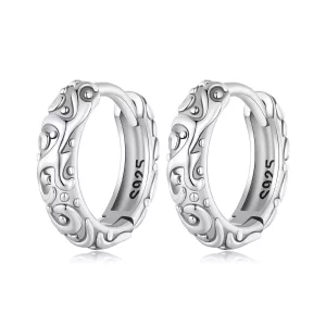 (afbeelding voor) Pandora-stijl Retro Patroon Oorringen - SCE1659
