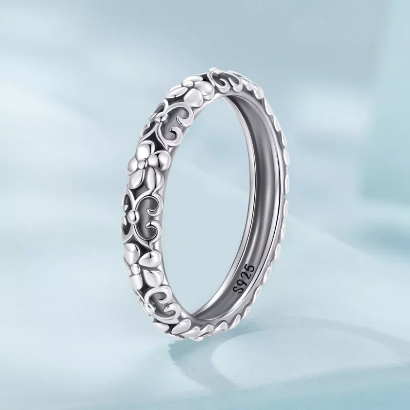 (afbeelding voor) Pandora Stijl Retro Patroon Ring - SCR958 - Bekijken 2