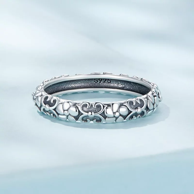 (afbeelding voor) Pandora Stijl Retro Patroon Ring - SCR958 - Bekijken 3