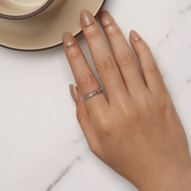 (afbeelding voor) Pandora Stijl Retro Patroon Ring - SCR958 - Bekijken 5