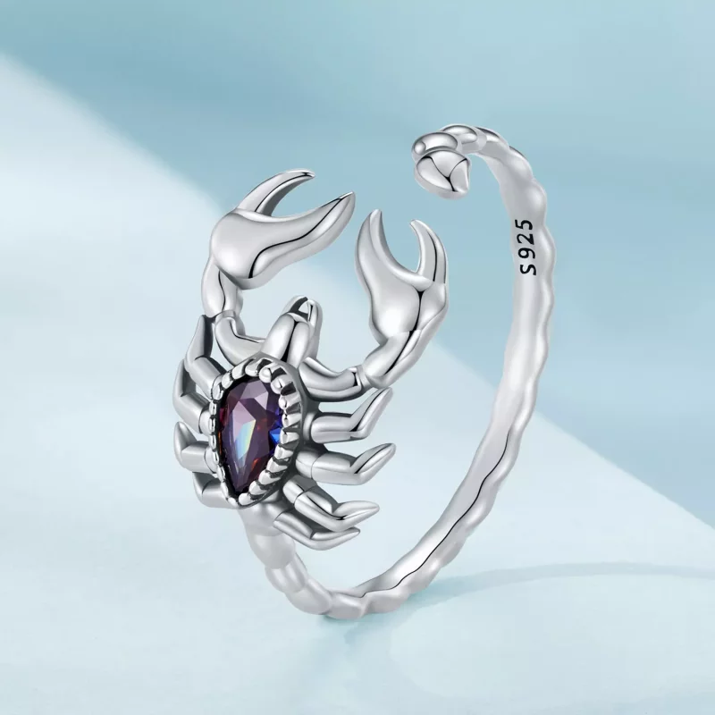 (afbeelding voor) Pandora Stijl Retro Schorpioen Open Ring - SCR974-E - Bekijken 2