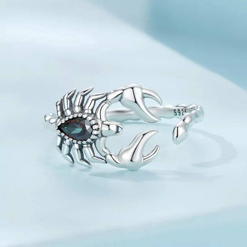 (afbeelding voor) Pandora Stijl Retro Schorpioen Open Ring - SCR974-E - Bekijken 3