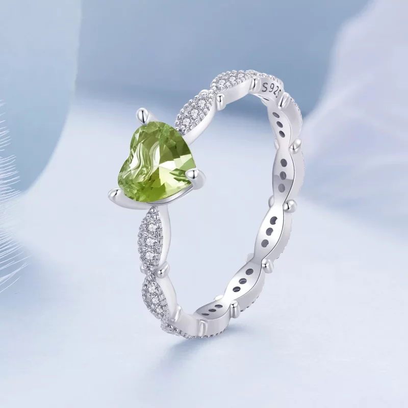 (afbeelding voor) Pandora Stijl Ring in de vorm van een Hart met een Kameleon - BSR479 - Bekijken 3