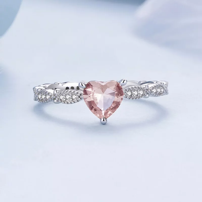 (afbeelding voor) Pandora Stijl Ring in de vorm van een Hart met een Kameleon - BSR479 - Bekijken 4