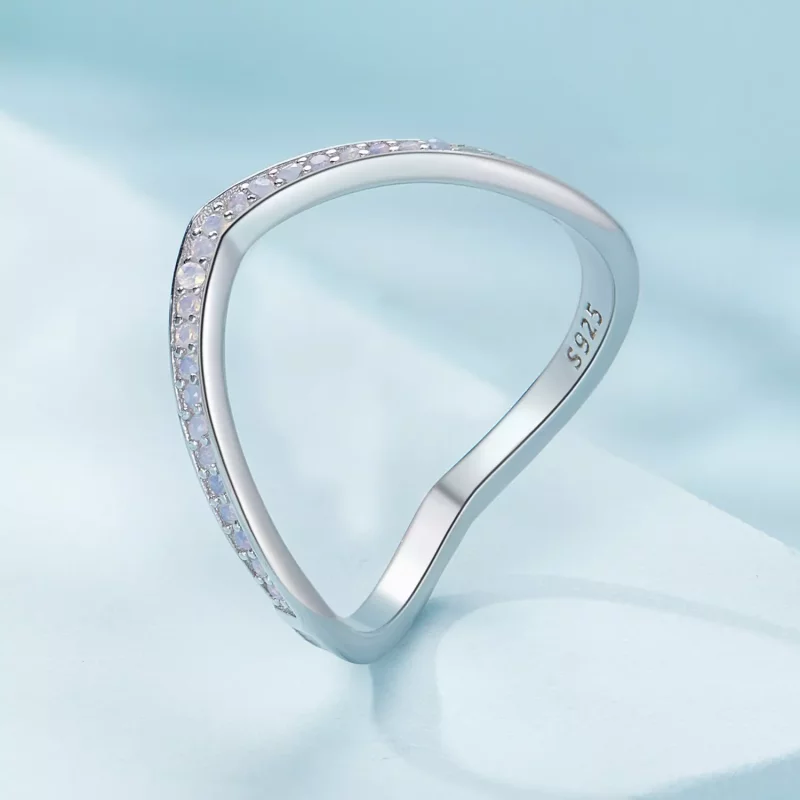 (afbeelding voor) Pandora Stijl Roze Wensbeen Ring - SCR945-PK - Bekijken 2
