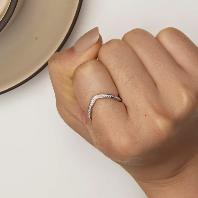 (afbeelding voor) Pandora Stijl Roze Wensbeen Ring - SCR945-PK - Bekijken 6