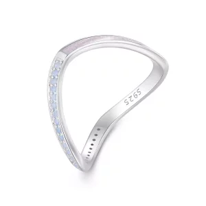 Pandora Stijl Roze Wensbeen Ring - SCR945-PK (afbeelding voor) Pandora Stijl Roze Wensbeen Ring - SCR945-PK