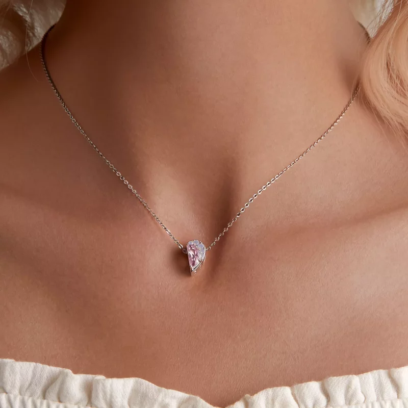 (afbeelding voor) Pandora Stijl Roze Zussen Hart Bedel - SCC2641 - Bekijken 6