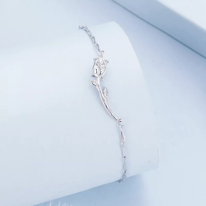 (afbeelding voor) Pandora Stijl Rozen Ketting Armband - BSB146 - Bekijken 2