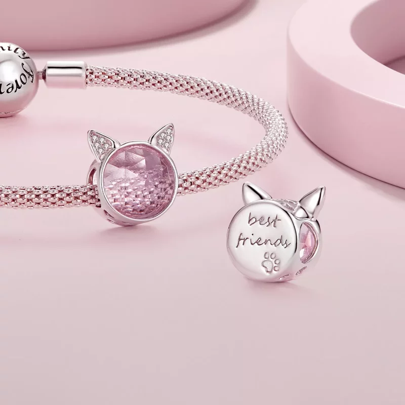 (afbeelding voor) Pandora Stijl Schattige Kattenbedel - SCC2579 - Bekijken 4