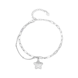 Pandora-stijl Schitterende Ster Ketting Armband - BSB137 (afbeelding voor) Pandora-stijl Schitterende Ster Ketting Armband - BSB137