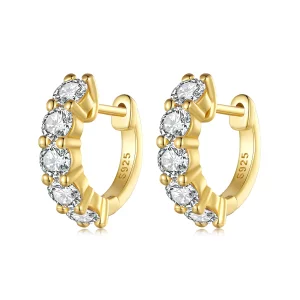 (afbeelding voor) Pandora Stijl Shine Moissanite Oorringen (Één Certificaat) - MSE005-B