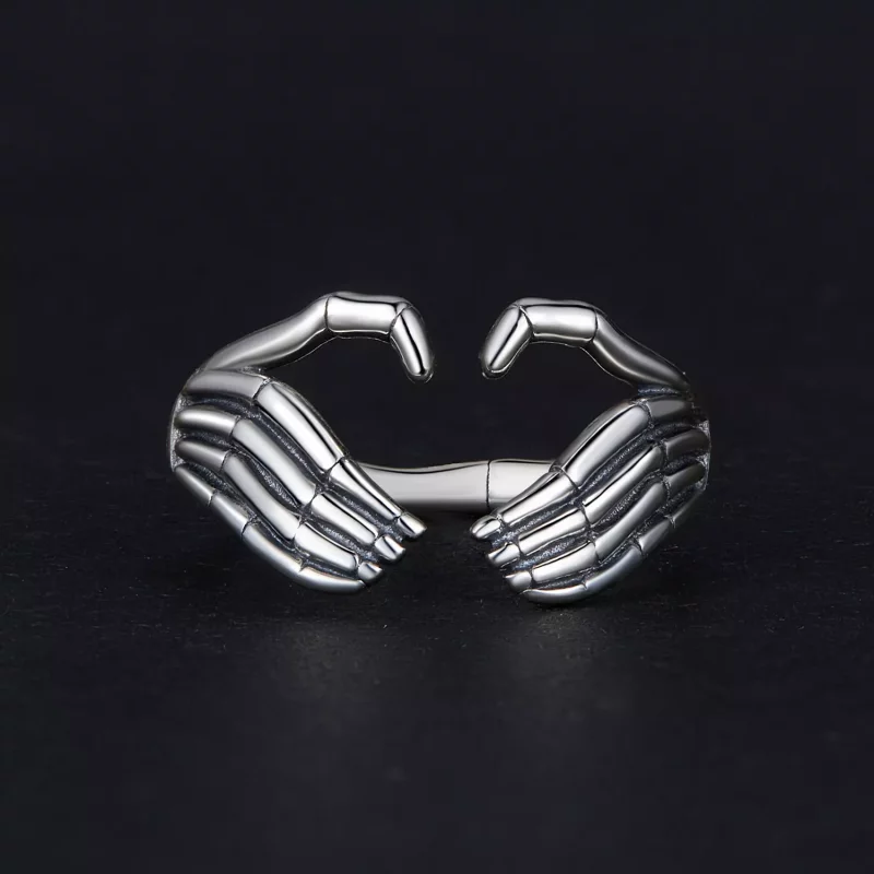 (afbeelding voor) Pandora Stijl Skelet Hand Ring - SCR971-E - Bekijken 3